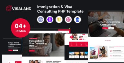 Visaland - Immigration & Visa Consulting PHP Template