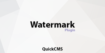 Watermark Add-on for QuickCMS