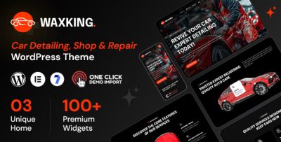 Waxking - Car Detailing & Repair WordPress Theme