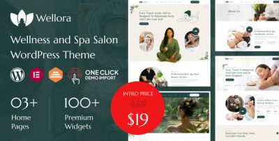 Wellora - Wellness and Spa Salon WordPress Theme