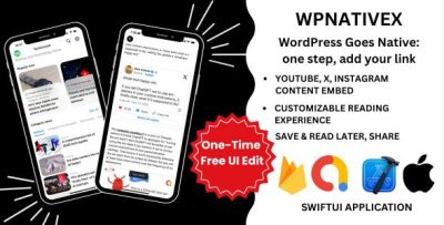WPNativeX Instantly Turn Your WordPress Website into a Stunning Native iOS App