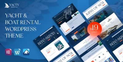 Yacty - Yacht & Boat Rental WordPress Theme