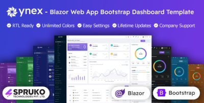 YNEX - Blazor Web App Server Bootstrap Admin Dashboard Template