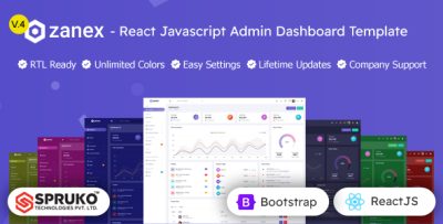 Zanex - React JavaScript Admin Dashboard Template