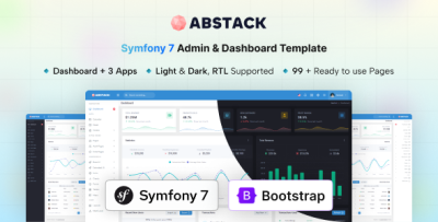 Abstack - Symfony 7 Admin & Dashboard Template