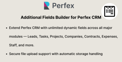 Additional Fields Builder for Perfex CRM