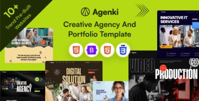 Agenki – Creative Agency & Portfolio HTML Template