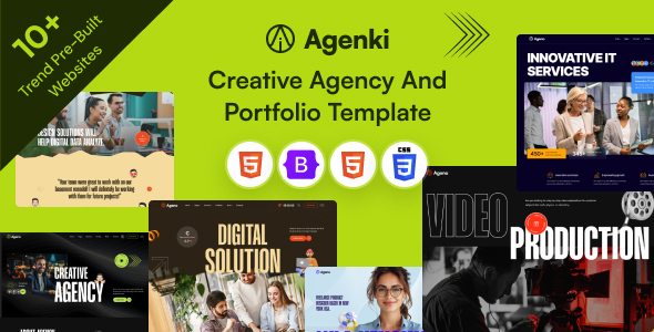 Agenki – Creative Agency & Portfolio HTML Template Agenki – Creative Agency & Portfolio HTML Template