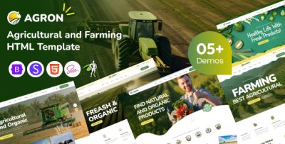 Agron - Agriculture & Organic Farm HTML Template