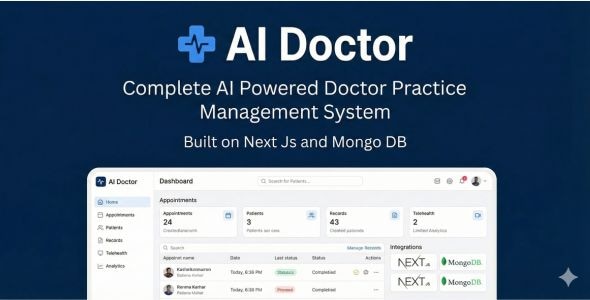 AI Doctor - Complete AI Powered Healthcare / Doctor Practice Management System AI Doctor - Complete AI Powered Healthcare / Doctor Practice Management System
