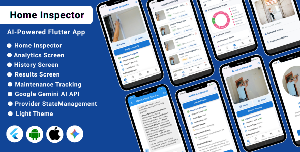 AI Home Inspector Flutter App | Home Inspection & Maintenance App AI Home Inspector Flutter App | Home Inspection & Maintenance App