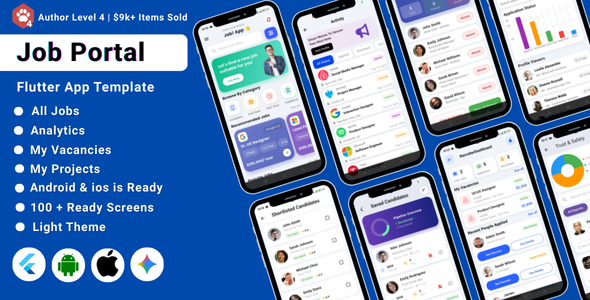 AI-Powered Hospitality Staff Job Portal Flutter App Template | Job Portal App AI-Powered Hospitality Staff Job Portal Flutter App Template | Job Portal App