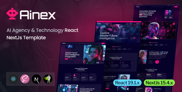 Ainex - AI Agency & Technology React NextJs Template Ainex - AI Agency & Technology React NextJs Template