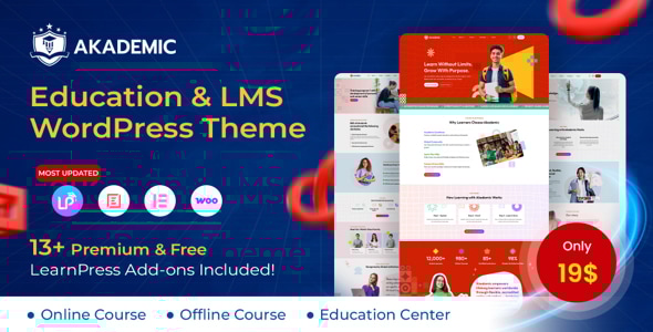Akademic - Education LMS WordPress Theme Akademic - Education LMS WordPress Theme