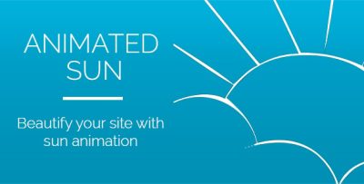 Animated Sun Widget for Adobe Muse