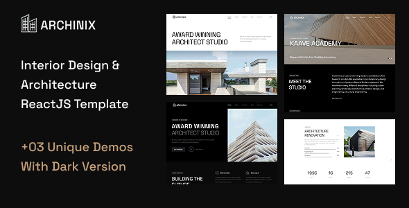 Archinix – Architecture & Interior Design React Template Archinix – Architecture & Interior Design React Template
