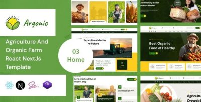 Argonic - Agriculture & Organic Farm Next JS Template