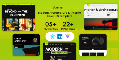 Arsha - Architecture Construction & Interior React JS Template