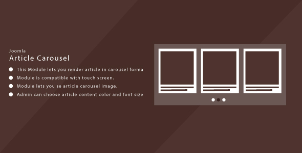 Article Carousel for Joomla Article Carousel for Joomla