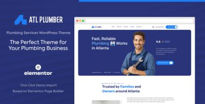 ATL Plumber - Plumbing Services WordPress Theme