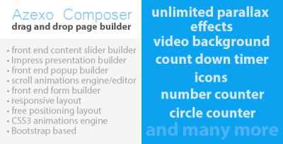 Azexo Composer Drupal page / block builder