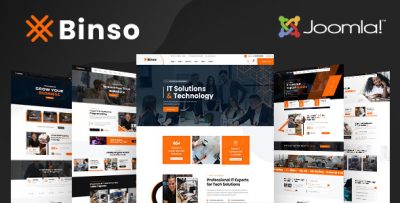 Binso - Digital Agency Joomla Template