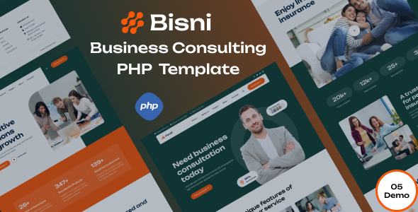 Bisni - Business Consulting PHP Template Bisni - Business Consulting PHP Template