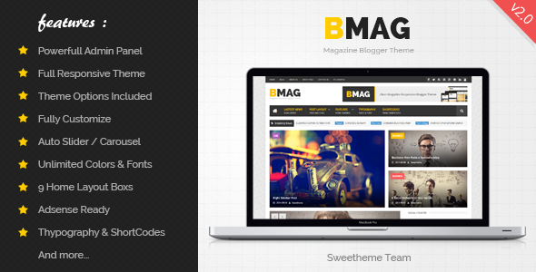 BMAG - Magazine Responsive Blogger Template BMAG - Magazine Responsive Blogger Template