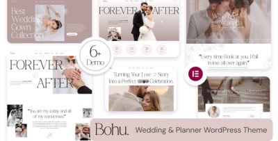 Bohu - Wedding & Planner WordPress Theme