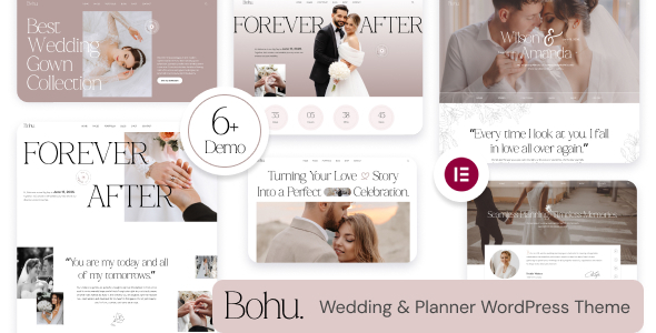 Bohu - Wedding & Planner WordPress Theme Bohu - Wedding & Planner WordPress Theme
