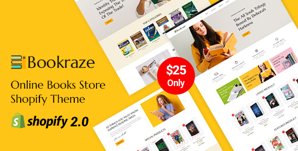 Bookraze - Online Books Store Shopify 2.0 Responsive Theme Bookraze - Online Books Store Shopify 2.0 Responsive Theme