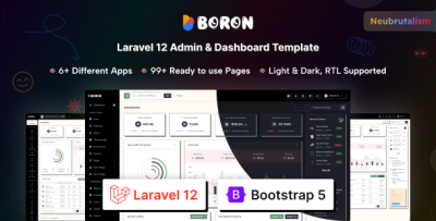 Boron - Laravel 12 Admin & Dashboard Template
