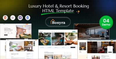 Bosyra – Luxury Hotel & Resort Booking HTML Template