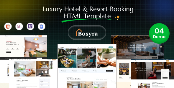 Bosyra – Luxury Hotel & Resort Booking HTML Template Bosyra – Luxury Hotel & Resort Booking HTML Template