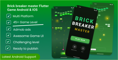 Brick Breaker Master Flutter Game Android & IOS With Admob