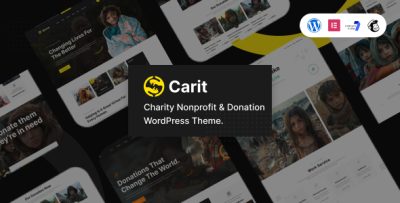 Carit - Charity Nonprofit & Donation WordPress Theme