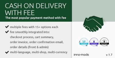 Cash On Delivery With Fee for Prestashop