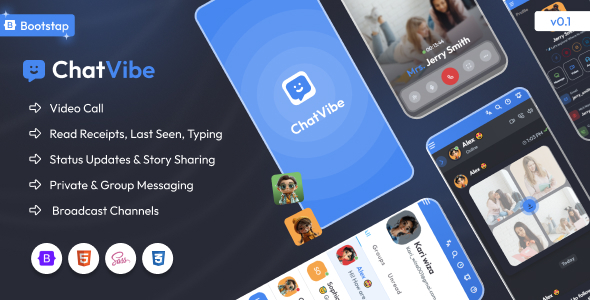 Chatvibe – Bootstrap 5 Chat Application HTML Template Chatvibe – Bootstrap 5 Chat Application HTML Template