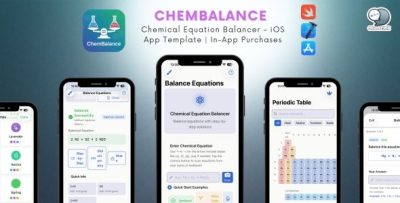 Chemical Equation Balancer - iOS App Template Professional Chemistry Education App