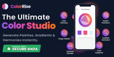 ColorRise - Ultimate Color Studio & Design Utility Suite | Next-Gen Color Intelligence