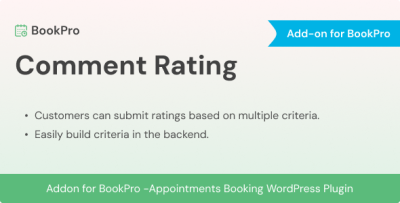 Comment Rating Add-on for BookPro Plugin