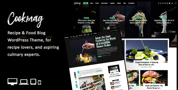Cookmag - Recipe & Food Blog WordPress Theme Cookmag - Recipe & Food Blog WordPress Theme
