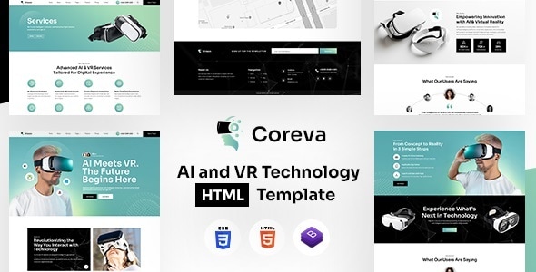 Coreva - AI and VR Technology HTML Template Coreva - AI and VR Technology HTML Template