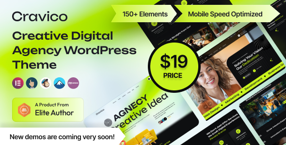 Cravico - Creative Digital Agency WordPress Theme Cravico - Creative Digital Agency WordPress Theme