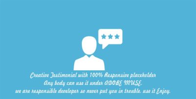 Creative Testimonial V1 for Adobe Muse