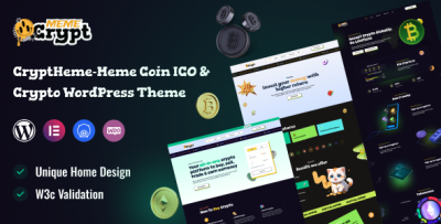 CryptMeme - Meme coin ICO & Crypto WordPress Theme