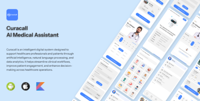 CuraCall AI – Flutter UI Kit
