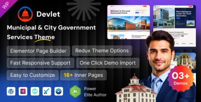 Devlet - Municipal & City Government WordPress Theme
