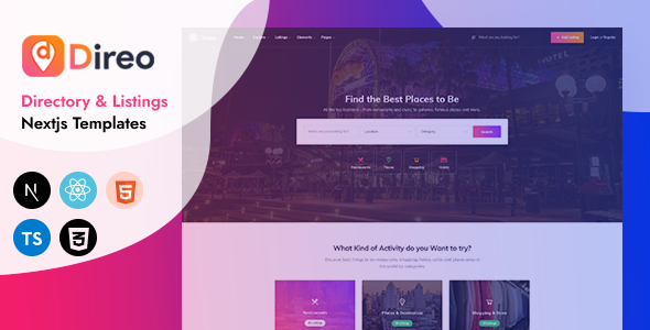 Direo — The Modern Directory & Listings Next.js Template Direo — The Modern Directory & Listings Next.js Template