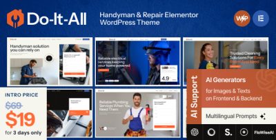 Do-It-All - Handyman & Repair Elementor WordPress Theme
